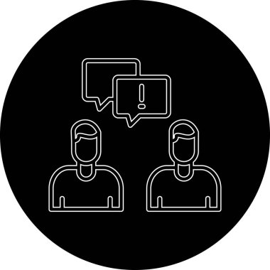 konuşma balonu simgesi, vektör illüstrasyonu