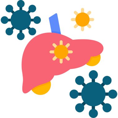 Virüs ikonu vektör illüstrasyonu