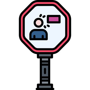 Kamera simgesi, vektör illüstrasyonu