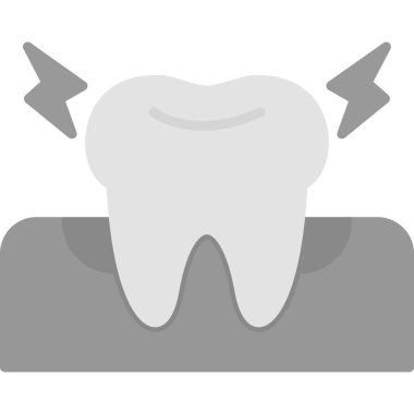 Diş simgesi, düz biçim