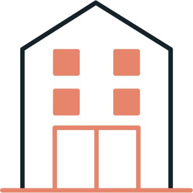 ev simgesi vektör illüstrasyonu