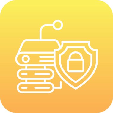 Eşsiz güvenlik sistemi vektör simgesi