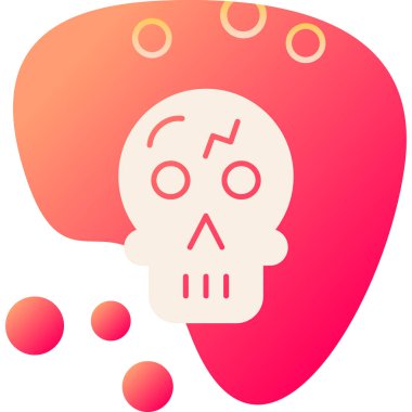 Kurukafa simgesi vektör illüstrasyonu