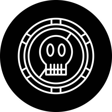 Eğilim biçimi izole edilmiş arkaplanda cadılar bayramı simgesi