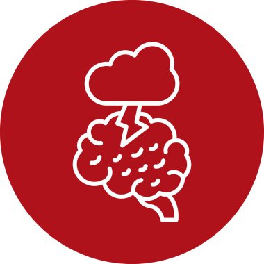 Bulut. Web simgesi basit illüstrasyon