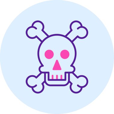 Kurukafa simgesi vektör illüstrasyonu