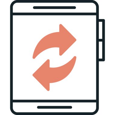 İndirme simgesi vektör illüstrasyonunu tazele