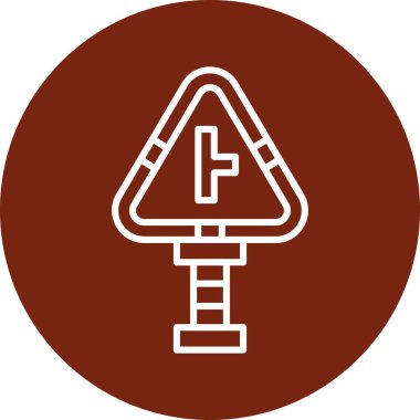 Yol işaretinin vektör illüstrasyonu