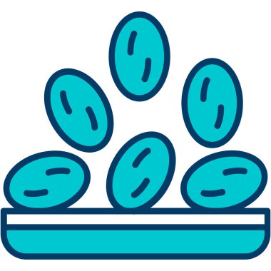 Paskalya yumurtası. Web simgesi basit illüstrasyon