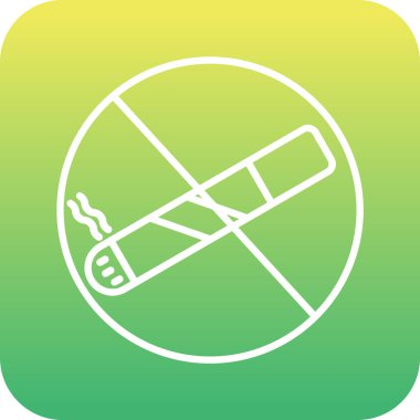 Dumanı tüten simgenin vektör illüstrasyonu