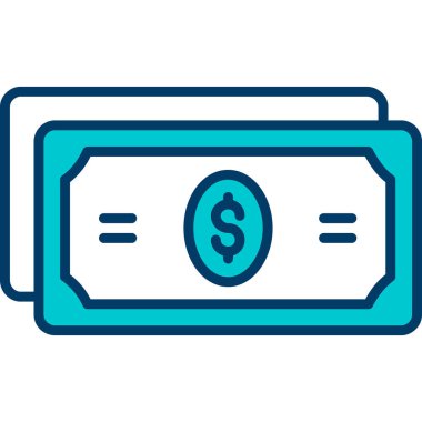 Dolar simgesi vektör illüstrasyonu