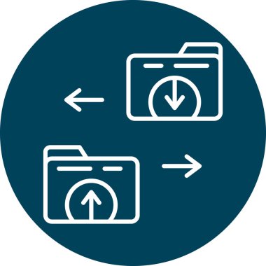 Modern finans simgesinin vektör illüstrasyonu