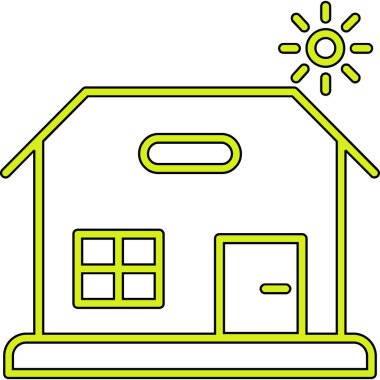 Ev simgesi vektör illüstrasyonu