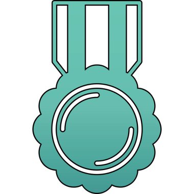 Yeşil ve mavi kurdelenin vektör çizimi