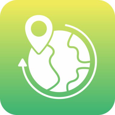 Küresel simge vektör illüstrasyonu