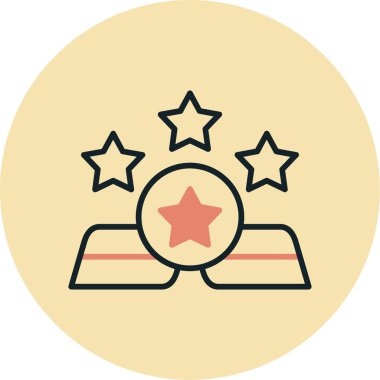 Rozet simge vektör çizim