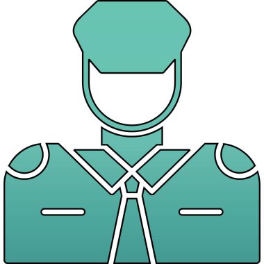 Miğfer. Web simgesi basit tasarım