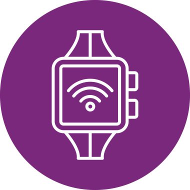 Benzersiz saat vektör simgesi