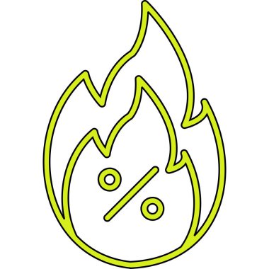 ateş alev ikonu vektör illüstrasyonuName