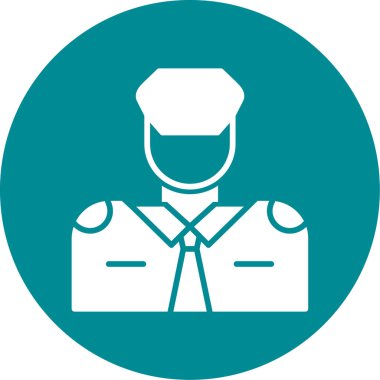 askeri adam vektör simgesi