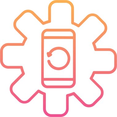 elektronik aygıtlarda mobil akıllı telefon simgesi - aygıtlar kategorisinde