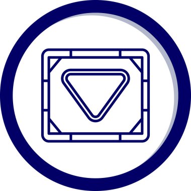 Mavi arkaplanı olan bir elmasın vektör çizimi