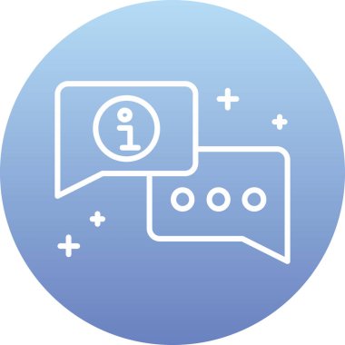 Konuş. Web simgesi basit illüstrasyon