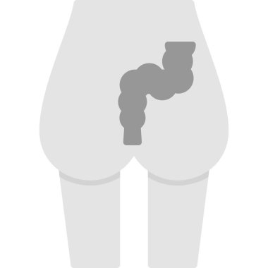 İnsan vücudu anatomisi simgesi katı biçimde