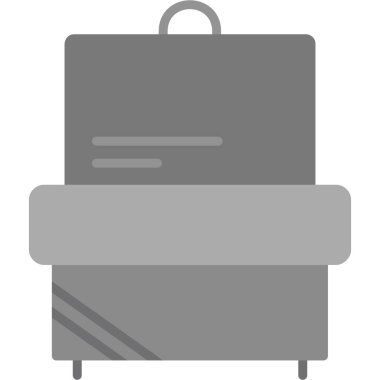 Çanta. Web simgesi basit illüstrasyon