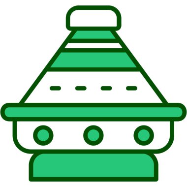 Noel çanı. Web simgesi basit tasarım