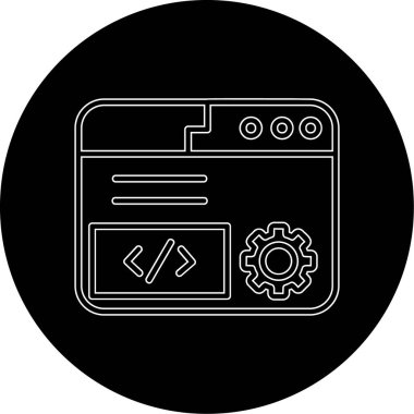 Web simgesi vektör illüstrasyonu