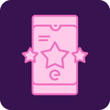 Bir yıldız simgesinin vektör illüstrasyonu