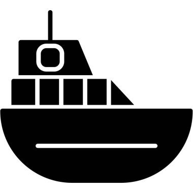 Tekne. Web simgesi basit illüstrasyon