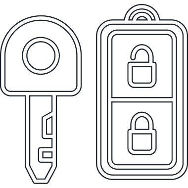 anahtar simgesi seti. Beyaz arkaplanda izole edilmiş web tasarımı için tasarım biçimi illüstrasyon simgesi