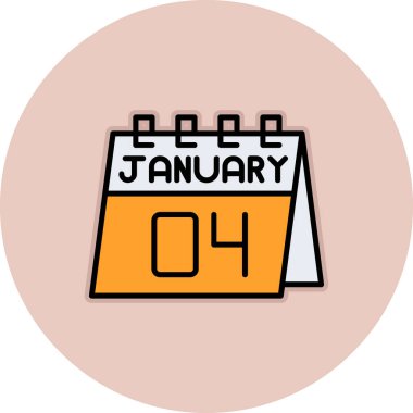 13 Ocak, Ocak vektör illüstrasyonunda takvim simgesi. takvim ve ayın tarihi