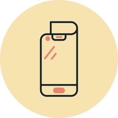 Pil. Web simgesi basit illüstrasyon