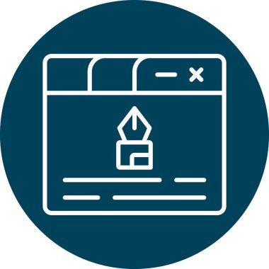 seo modern simgesinin vektör illüstrasyonu