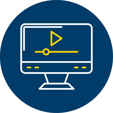 Bilgisayar simgesinin vektör illüstrasyonu