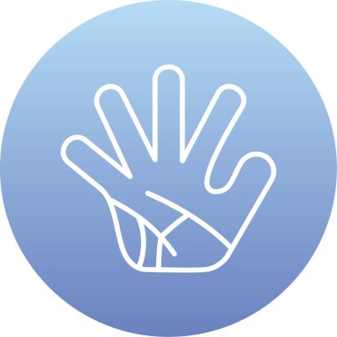 El simgesinin vektör illüstrasyonu