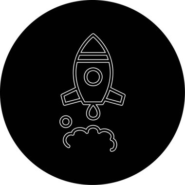 Roket simge vektör çizim
