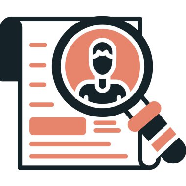 iş görüşmesi düz simge vektörü, düz illüstrasyon