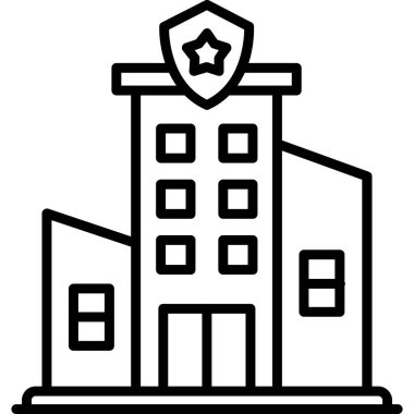 Bina. Web simgesi basit tasarım