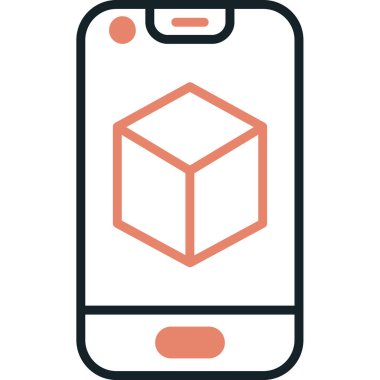 cep telefonu ikonu vektör illüstrasyonu