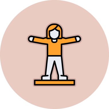 Bir kadının vektör illüstrasyonu