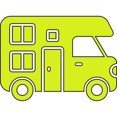 bus simgesi vektör illüstrasyonu