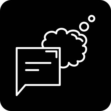 konuşma balonu simgesi, vektör illüstrasyonu