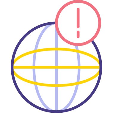 düz biçimli küresel küresel dünya simgesi