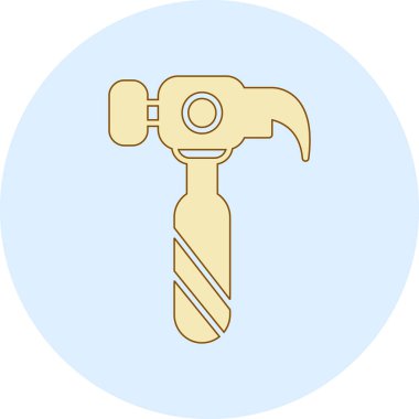 Çekiç ikonu vektör illüstrasyonu