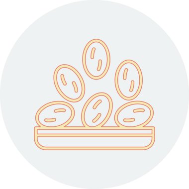 Ekmek. Web simgesi basit illüstrasyon