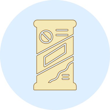 Tek bir izole simgenin vektör illüstrasyonu